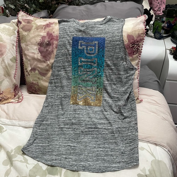 Victoria’s Secret pink Bling ombre  top - Picture 1 of 4